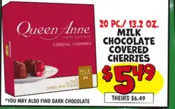 Ollie's 20 PC./13.2 OZ. MILK CHOCOLATE COVERED CHERRIES offer