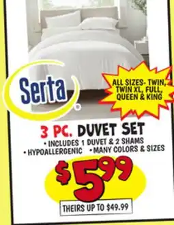 Ollie's 3 PC. DUVET SET offer