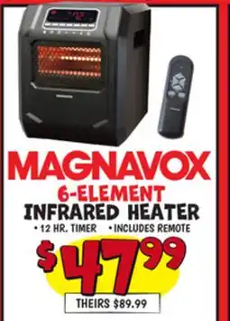 Ollie's MAGNAVOX 6-ELEMENT INFRARED HEATER offer