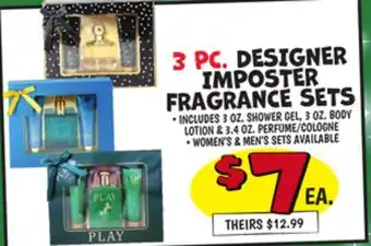 Ollie's 3 PC. DESIGNER IMPOSTER FRAGRANCE SETS offer