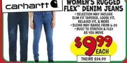 Ollie's WOMEN'S RUGGED FLEX DENIM JEANS offer