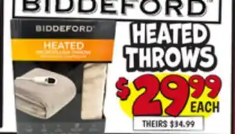 Ollie's heated THROWS offer