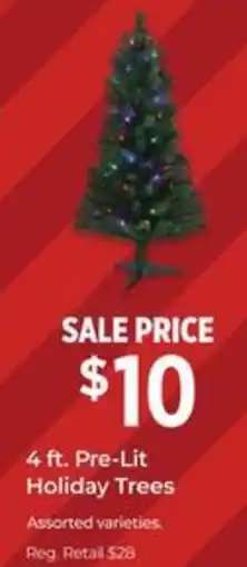 Dollar General Pre Lit holiday trees offer