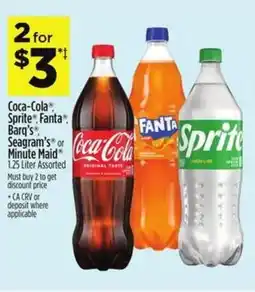 Dollar General Coca-Cola Sprite Fanta Barq's Seagram's or Minute Maid offer