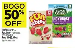 Dollar General Black Forest or Funables Fruit Snacks offer