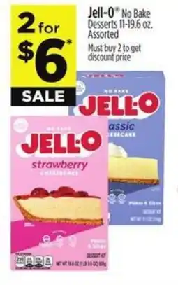 Dollar General Jell-O No Bake Desserts offer