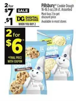 Dollar General Pillsbury Cookie Dough offer