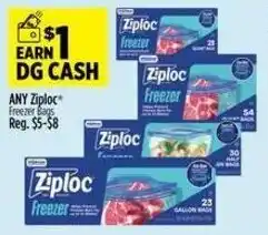 Dollar General Any ziploc offer