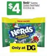 Dollar General Nerds Gummy Clusters Treat Packs offer
