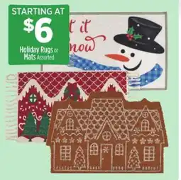 Dollar General Holiday Rugs or Mats Assorted offer