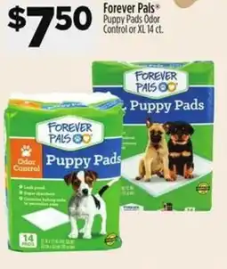 Dollar General Forever Pals Puppy Pads Odor Control or XL offer