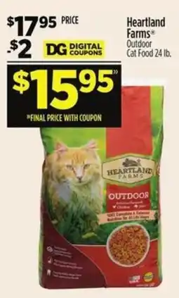 Dollar General Heartland farms outdoor cat food offer