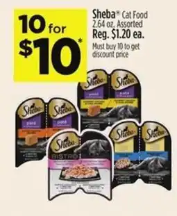 Dollar General Sheba cat food offer