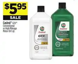 Dollar General Castrol GTX Conventional or High Mileage Motor Oil offer