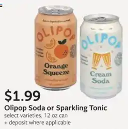 Fareway Olipop Soda or Sparkling Tonic offer