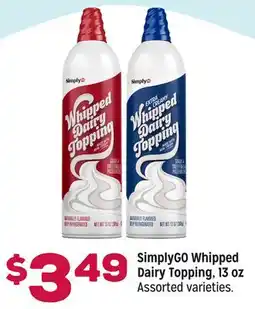 Grocery Outlet SimplyGO Whipped Dairy Topping offer