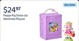 Walmart Peppa Pig Dress-Up Wardrobe Playset with 6-Inch Doll and 14 Accessories offer