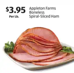 Aldi Appleton Farms Boneless Spiral-Sliced Ham offer