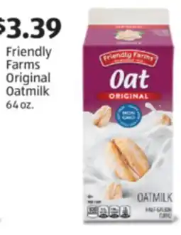 Aldi Friendly Farms Original Oatmilk offer