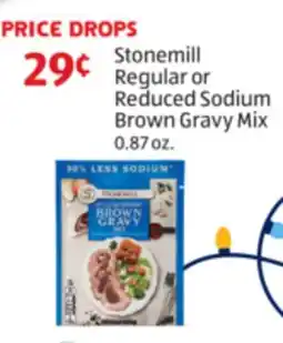 Aldi Stonemill Regular or Reduced Sodium Brown Gravy Mix offer