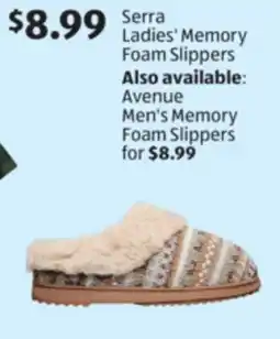 Aldi Serra Ladies' Memory Foam Slippers offer