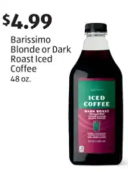 Aldi Barissimo Blonde or Dark Roast Iced Coffee offer