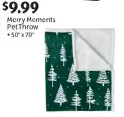 Aldi Merry Moments Pet Throw offer