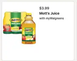 Walgreens Mott's Juice offer