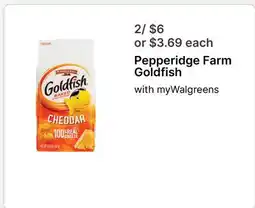Walgreens Pepperidge Farm Goldfish offer