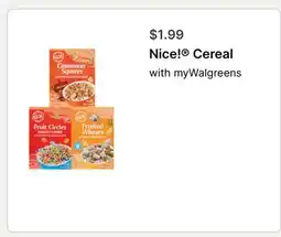 Walgreens Nice! Cereal offer