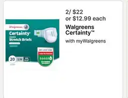 Walgreens Walgreens Certainty offer
