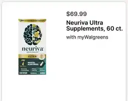 Walgreens Neuriva Ultra Supplements, 60 ct offer