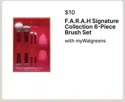 Walgreens F. A. R. A. H Signature Collection 6-Piece Brush Set offer