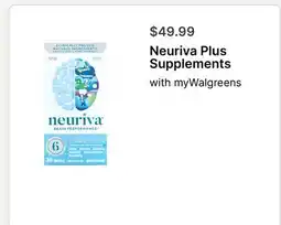 Walgreens Neuriva Plus Supplements offer