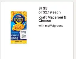 Walgreens Kraft Macaroni & Cheese offer