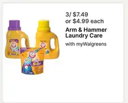 Walgreens Arm & Hammer Laundry Care offer
