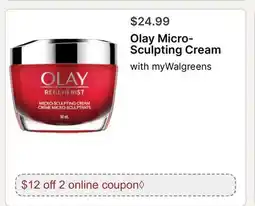 Walgreens Olay Micro-Sculpting Cream offer