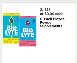 Walgreens 6-Pack Biolyte Powder Supplements offer