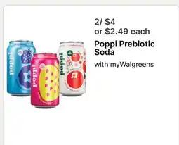 Walgreens Poppi Prebiotic Soda offer