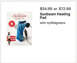 Walgreens Sunbeam Heating Pad offer