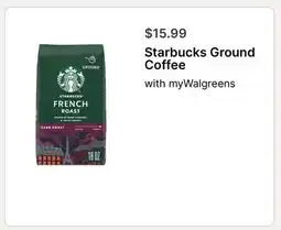 Walgreens Starbucks Ground Coffee offer
