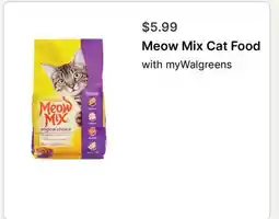 Walgreens Meow Mix Cat Food offer