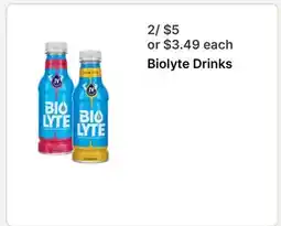 Walgreens Biolyte Drinks offer