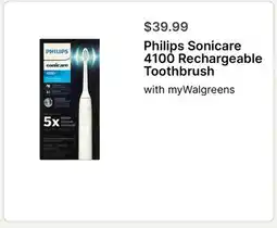 Walgreens Philips Sonicare 4100 Rechargeable Toothbrush offer