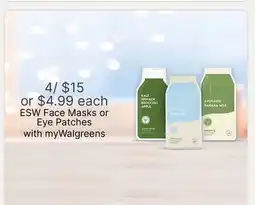 Walgreens ESW Face Masks or Eye Patches offer