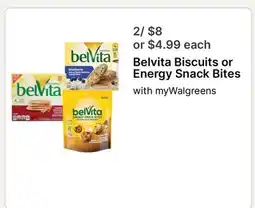 Walgreens Belvita Biscuits or Energy Snack Bites offer