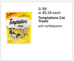 Walgreens Temptations Cat Treats offer
