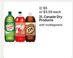 Walgreens 2L Canada Dry Products offer