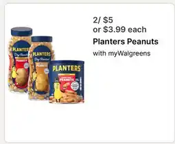 Walgreens Planters Peanuts offer