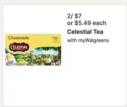 Walgreens Celestial Tea offer
